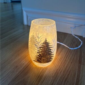 New Christmas Frosted Glass Tree Lamp